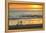 Pacific Beach sunset, San Diego, California, USA-Stuart Westmorland-Framed Premier Image Canvas