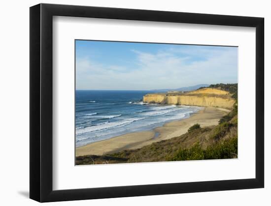 Pacific Coast Highway 1, California, below Pebble Beach, Carmel cliffs and waves-Bill Bachmann-Framed Photographic Print