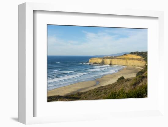 Pacific Coast Highway 1, California, below Pebble Beach, Carmel cliffs and waves-Bill Bachmann-Framed Photographic Print