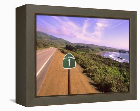 Pacific Coast Highway, California Route 1 near Big Sur, California, USA-Bill Bachmann-Framed Premier Image Canvas