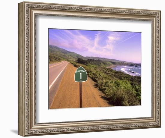 Pacific Coast Highway, California Route 1 near Big Sur, California, USA-Bill Bachmann-Framed Photographic Print