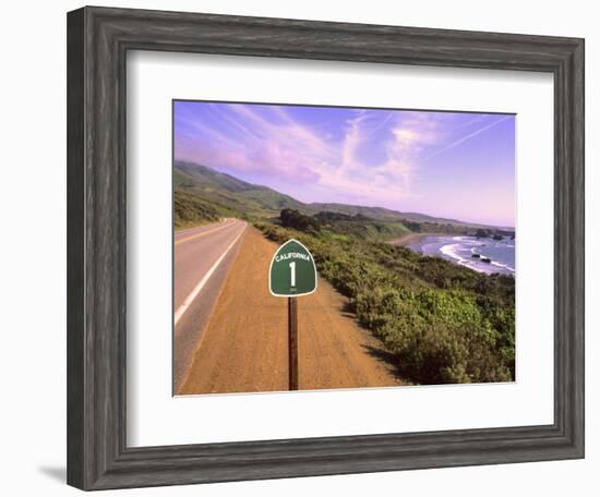 Pacific Coast Highway, California Route 1 near Big Sur, California, USA-Bill Bachmann-Framed Photographic Print