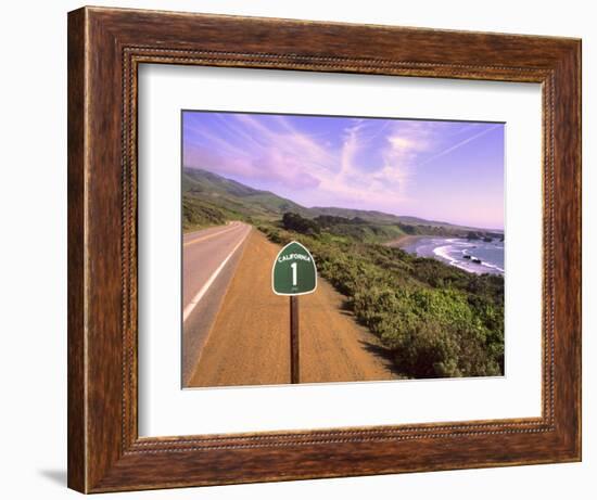 Pacific Coast Highway, California Route 1 near Big Sur, California, USA-Bill Bachmann-Framed Photographic Print