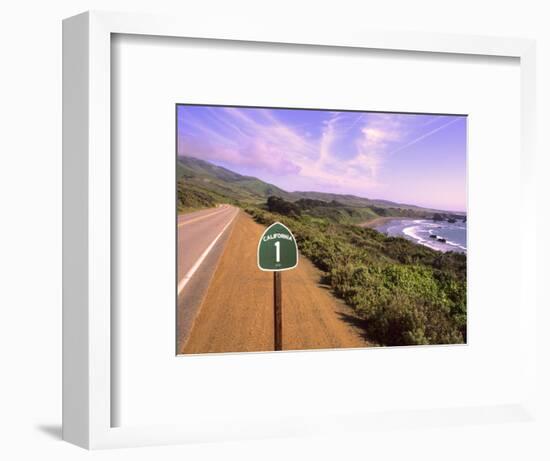 Pacific Coast Highway, California Route 1 near Big Sur, California, USA-Bill Bachmann-Framed Photographic Print