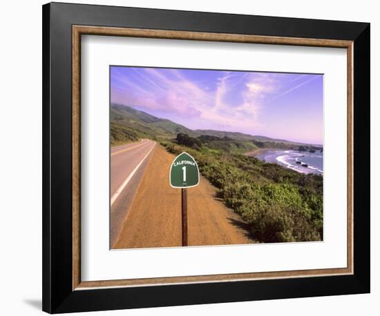 Pacific Coast Highway, California Route 1 near Big Sur, California, USA-Bill Bachmann-Framed Photographic Print