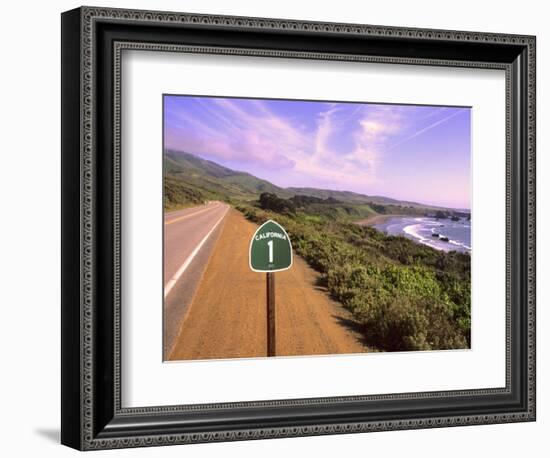 Pacific Coast Highway, California Route 1 near Big Sur, California, USA-Bill Bachmann-Framed Photographic Print