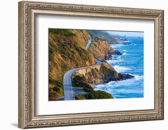 Pacific Coast Highway (Highway 1) at Southern End of Big Sur, California-Doug Meek-Framed Photographic Print