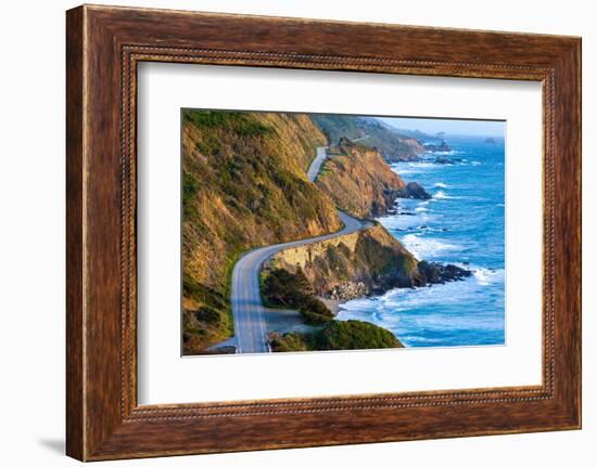 Pacific Coast Highway (Highway 1) at Southern End of Big Sur, California-Doug Meek-Framed Photographic Print