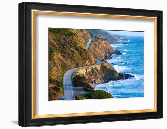 Pacific Coast Highway (Highway 1) at Southern End of Big Sur, California-Doug Meek-Framed Photographic Print