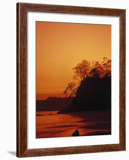 Pacific Coast Rain Forest at Dusk, Costa Rica-Robert Houser-Framed Photographic Print