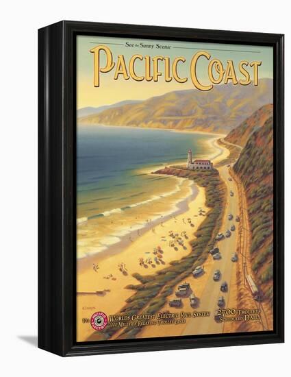 Pacific Coast-Kerne Erickson-Framed Stretched Canvas