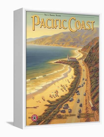 Pacific Coast-Kerne Erickson-Framed Stretched Canvas