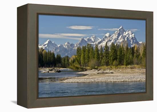 Pacific Creek, Moran Junction, Grand Teton National Park, Wyoming, USA-Michel Hersen-Framed Premier Image Canvas