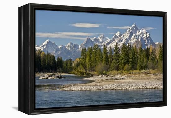 Pacific Creek, Moran Junction, Grand Teton National Park, Wyoming, USA-Michel Hersen-Framed Premier Image Canvas