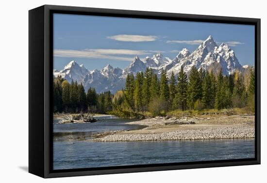 Pacific Creek, Moran Junction, Grand Teton National Park, Wyoming, USA-Michel Hersen-Framed Premier Image Canvas