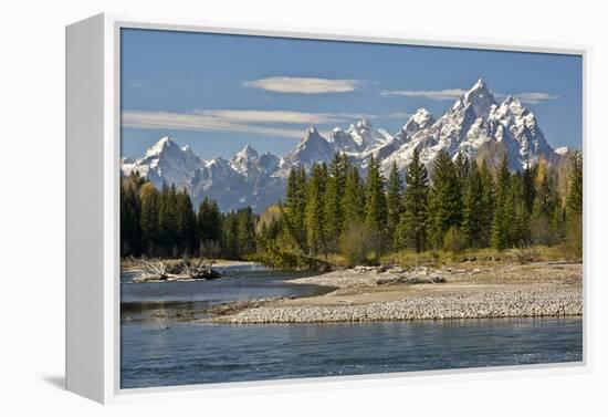 Pacific Creek, Moran Junction, Grand Teton National Park, Wyoming, USA-Michel Hersen-Framed Premier Image Canvas