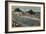 Pacific Grove, CA - Municipal Swimming Pool View-Lantern Press-Framed Art Print