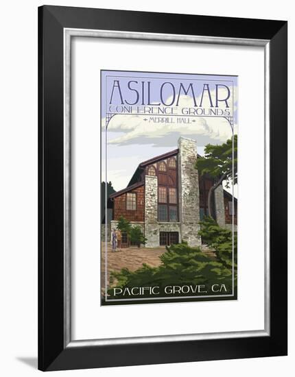 Pacific Grove, California - Asilomar Conference Grounds - Merrill Hall-Lantern Press-Framed Art Print