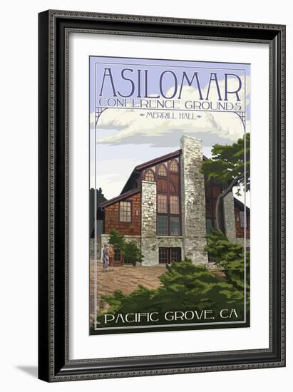 Pacific Grove, California - Asilomar Conference Grounds - Merrill Hall-Lantern Press-Framed Art Print