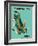 Pacific Islands - Qantas Airways - Green Sea Turtle - Vintage Airline Travel Poster, 1960s-Harry Rogers-Framed Art Print