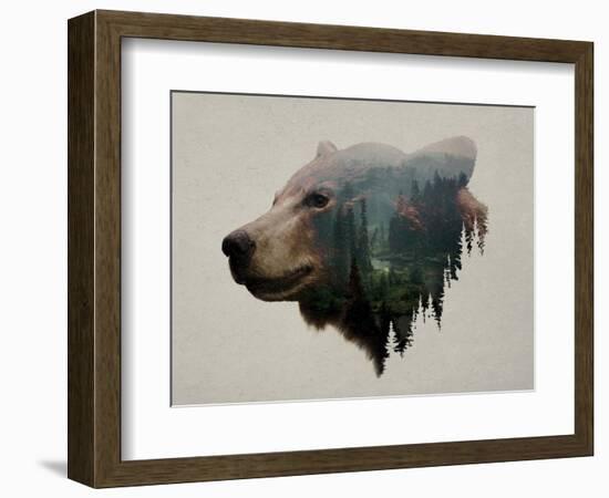 Pacific Northwest Black Bear-Davies Babies-Framed Premium Giclee Print