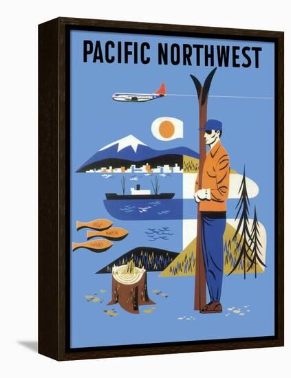 Pacific Northwest, c.1956-null-Framed Premier Image Canvas