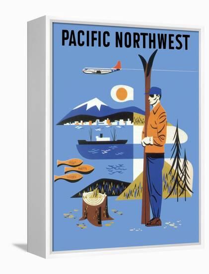 Pacific Northwest, c.1956-null-Framed Premier Image Canvas