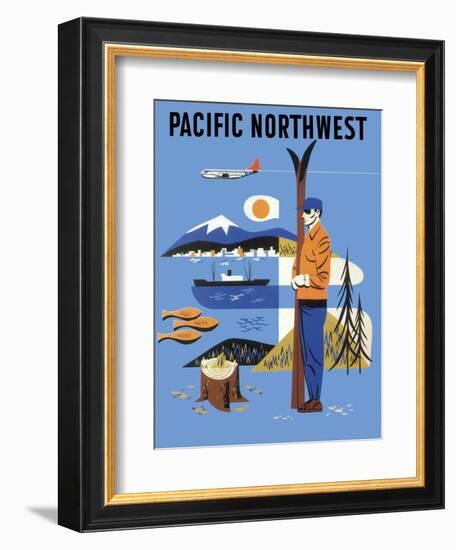 Pacific Northwest, c.1956-null-Framed Giclee Print