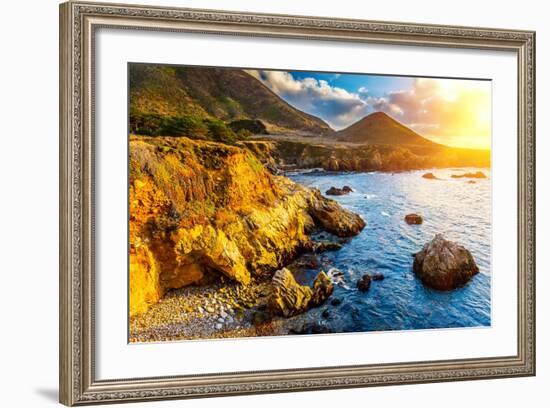 Pacific Ocean Coast, California, USA-sborisov-Framed Photographic Print