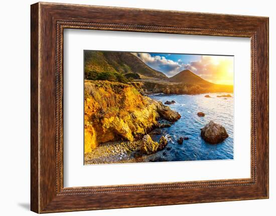 Pacific Ocean Coast, California, USA-sborisov-Framed Photographic Print