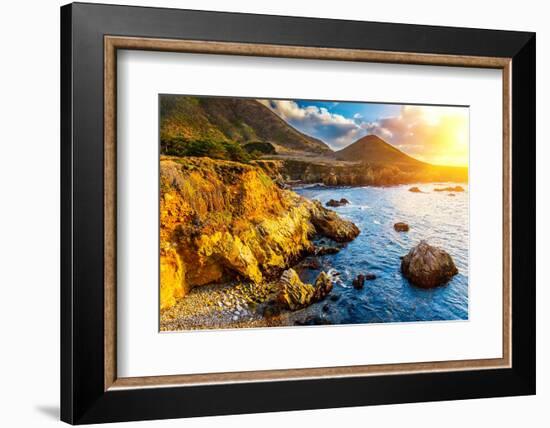 Pacific Ocean Coast, California, USA-sborisov-Framed Photographic Print