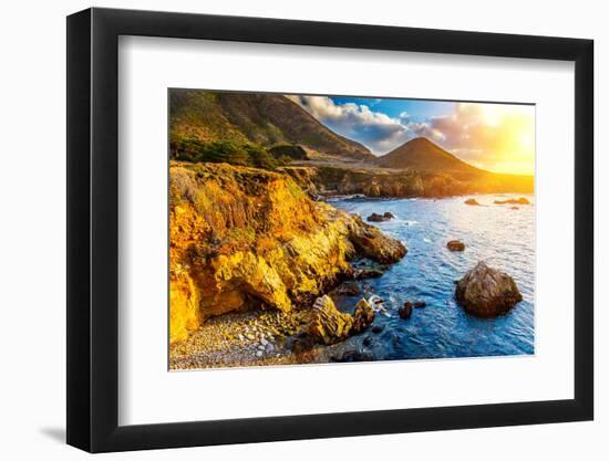 Pacific Ocean Coast, California, USA-sborisov-Framed Photographic Print