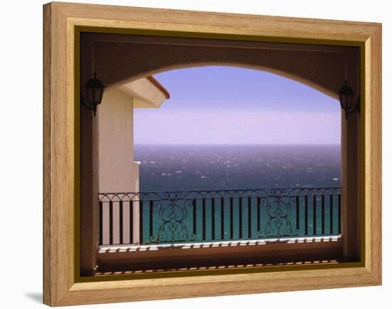 Pacific Ocean View, Cabo San Lucas, Baja, Mexico-Walter Bibikow-Framed Premier Image Canvas
