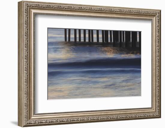 Pacific Ocean wave patterns after sunset, Pacific Beach, San Diego, California, USA-Stuart Westmorland-Framed Photographic Print