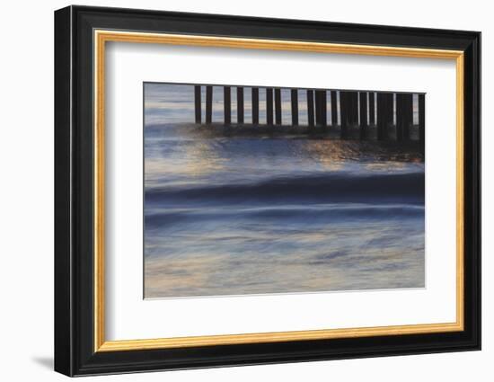 Pacific Ocean wave patterns after sunset, Pacific Beach, San Diego, California, USA-Stuart Westmorland-Framed Photographic Print