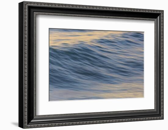 Pacific Ocean wave patterns after sunset, Pacific Beach, San Diego, California, USA-Stuart Westmorland-Framed Photographic Print