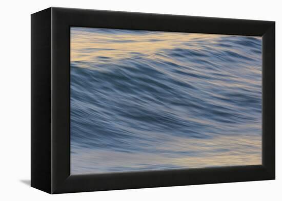 Pacific Ocean wave patterns after sunset, Pacific Beach, San Diego, California, USA-Stuart Westmorland-Framed Premier Image Canvas