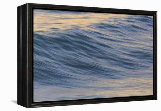 Pacific Ocean wave patterns after sunset, Pacific Beach, San Diego, California, USA-Stuart Westmorland-Framed Premier Image Canvas