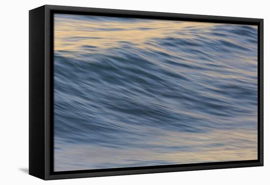 Pacific Ocean wave patterns after sunset, Pacific Beach, San Diego, California, USA-Stuart Westmorland-Framed Premier Image Canvas