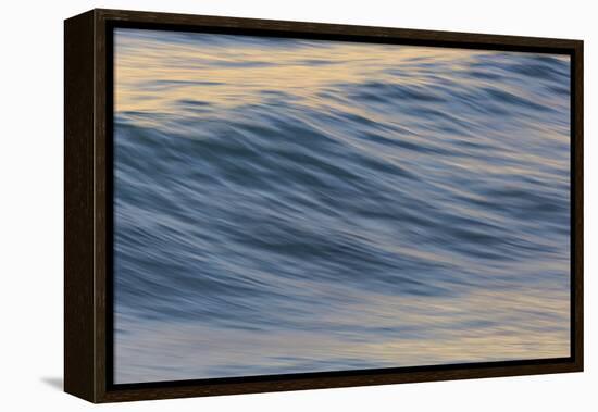 Pacific Ocean wave patterns after sunset, Pacific Beach, San Diego, California, USA-Stuart Westmorland-Framed Premier Image Canvas