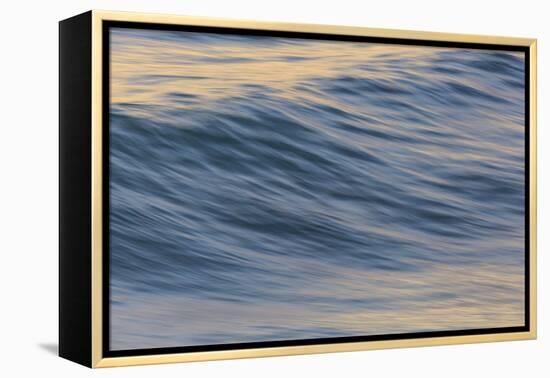 Pacific Ocean wave patterns after sunset, Pacific Beach, San Diego, California, USA-Stuart Westmorland-Framed Premier Image Canvas