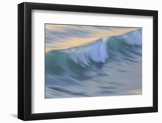 Pacific Ocean wave patterns after sunset, Pacific Beach, San Diego, California, USA-Stuart Westmorland-Framed Photographic Print