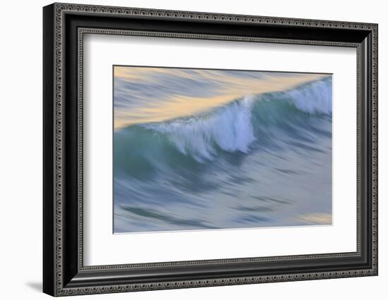 Pacific Ocean wave patterns after sunset, Pacific Beach, San Diego, California, USA-Stuart Westmorland-Framed Photographic Print