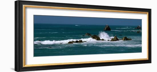 Pacific Ocean Waves and Sea Stacks Ca-null-Framed Photographic Print