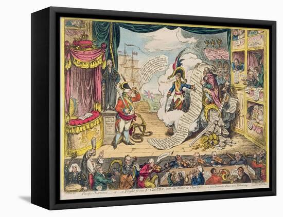 Pacific-Overtures, or a Flight from St. Clouds 'Over the Water to Charley' - a New Dramatic Peace…-James Gillray-Framed Premier Image Canvas