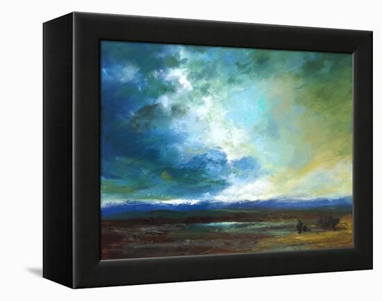 Pacific Skyscape-Sheila Finch-Framed Stretched Canvas