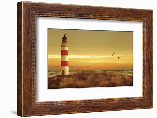 Pacific Sunset 5-Carlos Casamayor-Framed Art Print