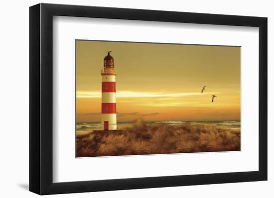 Pacific Sunset 5-Carlos Casamayor-Framed Art Print