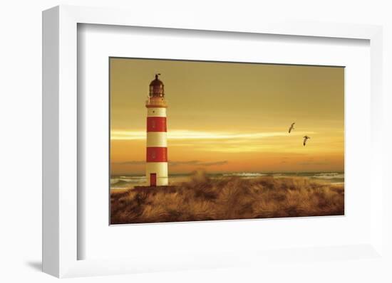 Pacific Sunset 5-Carlos Casamayor-Framed Art Print