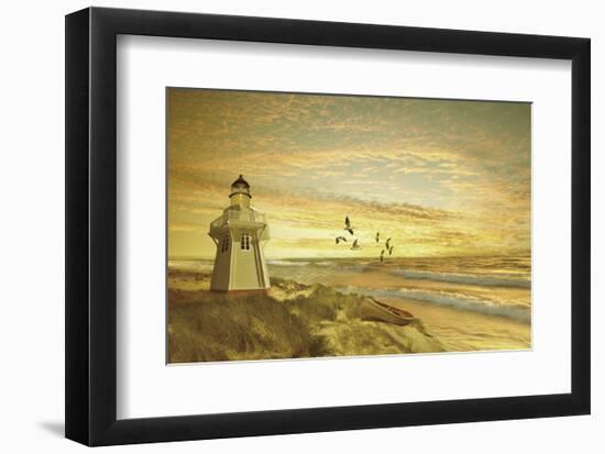 Pacific Sunset 6-Carlos Casamayor-Framed Art Print